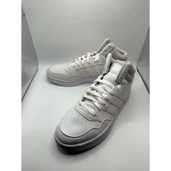 adidas Shoes - Adidas Hoops 3.0 Mid HP7940 Womens 8.5 Sneaker‎ Cloud White Metal Gray Shoes